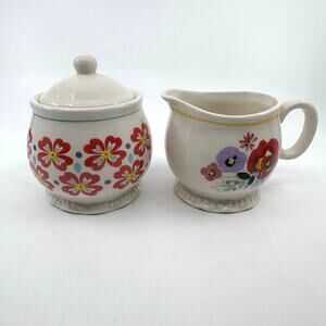 The Pioneer Woman Flea Market Salt & Pepper Shakers/Creamer and Sugar Bowl Set
